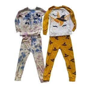 Girls babyGap Disney Mickey & Minnie AND Daughter Queen Halloween Sz 3T PJ’s LOT
